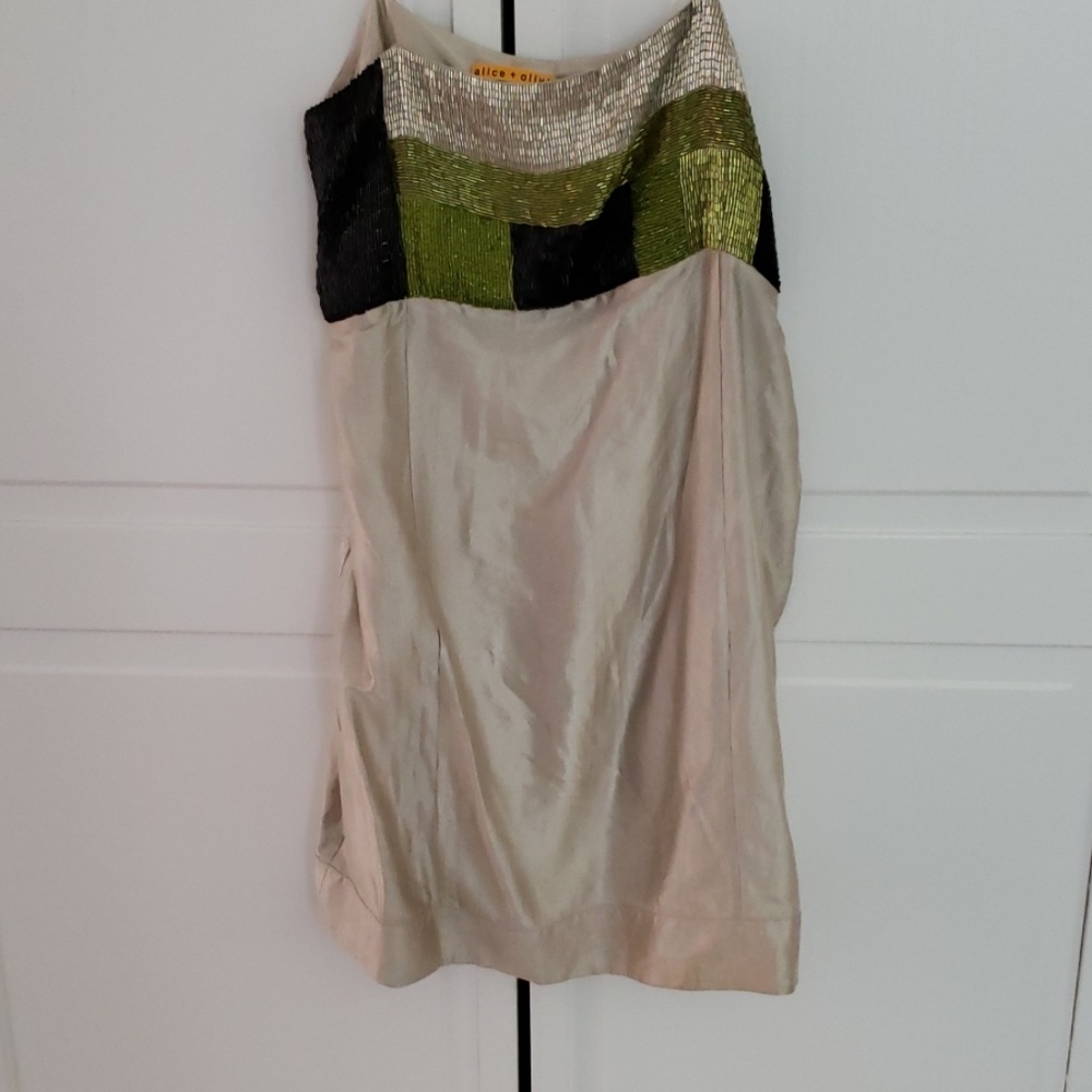 Strapless sequined dress- size M